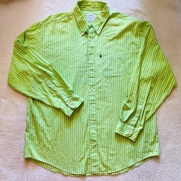 Brooks Brothers Other - Brooks Brothers Mens Long Sleeve Button Down Shirt XL in Green Stripes